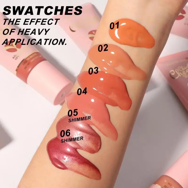 Vloeibare Blush Stick Met Kussen Applicator Fleuren Gezichtscontour Poeder Blush Crème Blijvende Wang Lichter Koreaanse Make-up