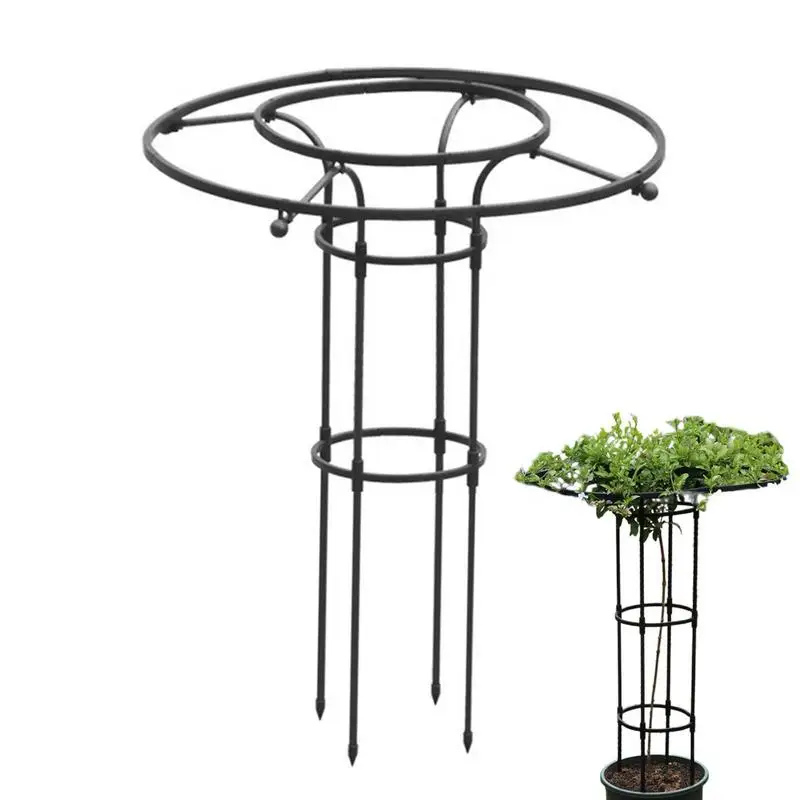 

Vertical Metal Garden Trellis Umbrella Trellis Tower Garden Trellis Climbing Plants Support for Vines Tomatoes Peas Other Plants