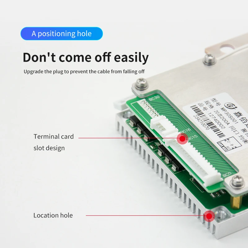 JBD BMS 3S 4S 6S 7S 8S 10S 12S 13S 14S 15S 16S 17S 20S 24S 28S for Lithium Battery Pack 100A 120A 150A 200A Peak Current 1000A