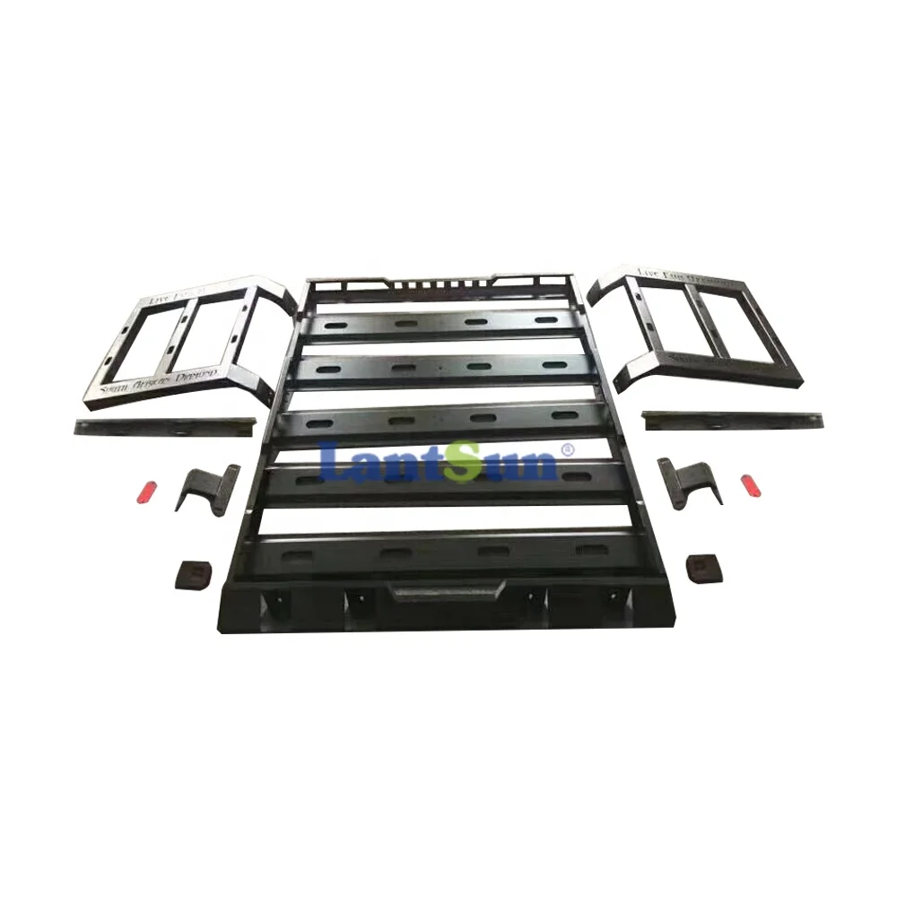 Lantsun JL1087 Roof Rack For Jeep For Wrangler JL 2018+ Accessories Storm Luggage Rack For 4 Door
