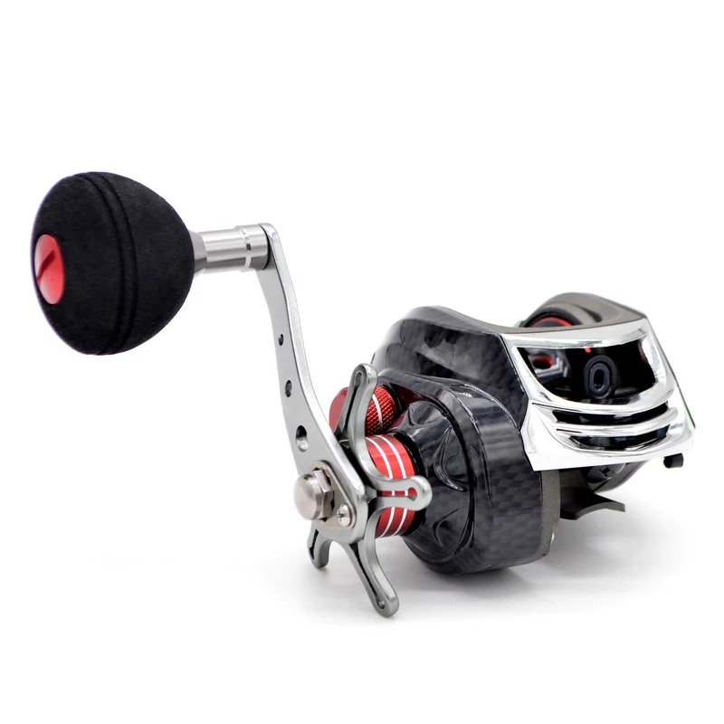 Low Profile Baitcasting Reel 7 Bearings Pike Coil 6.3:1 Gear Ratio Smooth Caster 9-Level Magnetic Brake Wheel Carp Bass Fishing