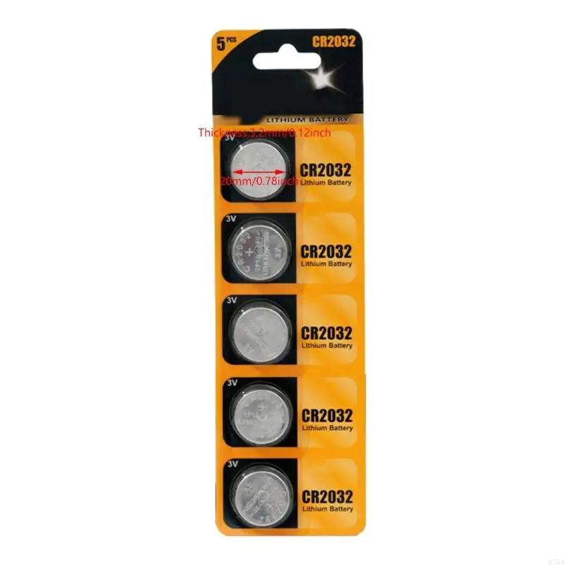 H7BE 5/10pcs CR2032 Button Cell Battery 3V كثافة طاقة عالية للإلكترونيات