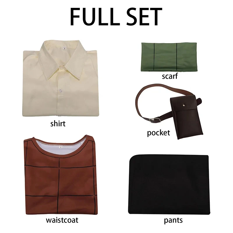 

v;3,f\6,k;Anime Delicious in Dungeon Chilchuck Cosplay Costume Wig Tims Uniform Clothes Halloween Costumer;6,b\7,j/
