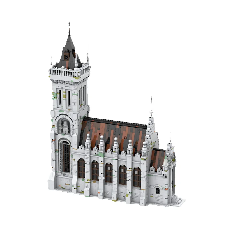 3825 PCS Cathedral Gothic Church MOC Customize Modular Building Block Simple Brick Technology Design DIY Boys Toy Birthday Gift