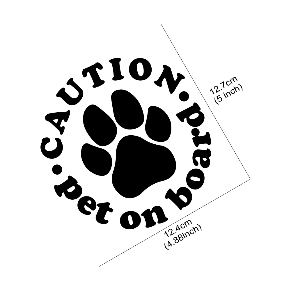 ملصق سيارة على لوح الحيوانات الأليفة ، شارات فينيل ذاتية الصنع للكلاب والحيوانات ، جسم ممتص للدراجات النارية ، ديكور النافذة الخلفية ، 12.7 × 12.4 سم