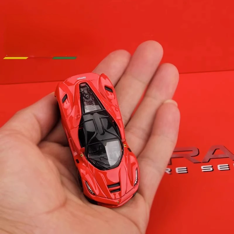 Genuine Boutique Bburago 1:64 Ferrari Boutique 2 Doors Opened Back To Alai Alloy Toy Car Model Metal Die-cast Toys Boy Gifts