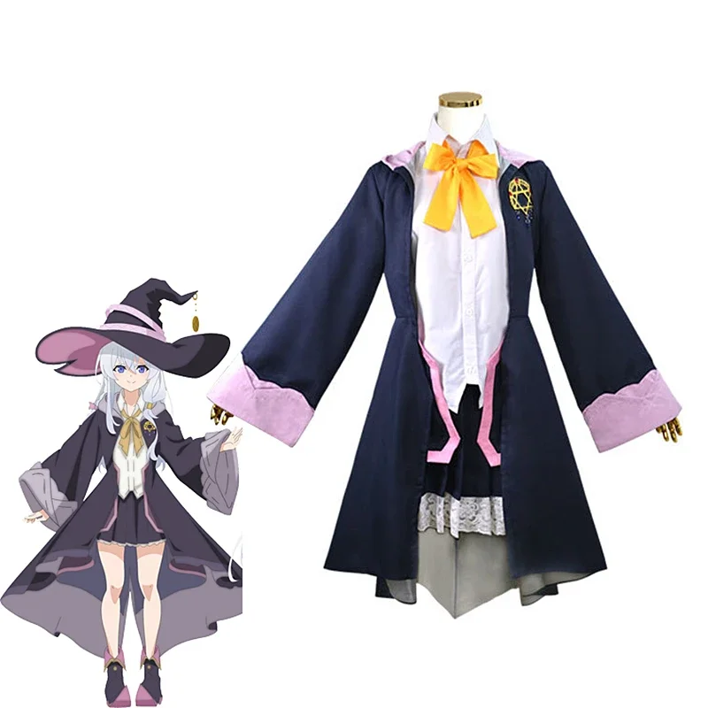 Wandering Witch: The Journey of Elaina Magic Robe Anime Cosplay Costumes Elaina Hat Dress Suit Ashen Witch Halloween Costume