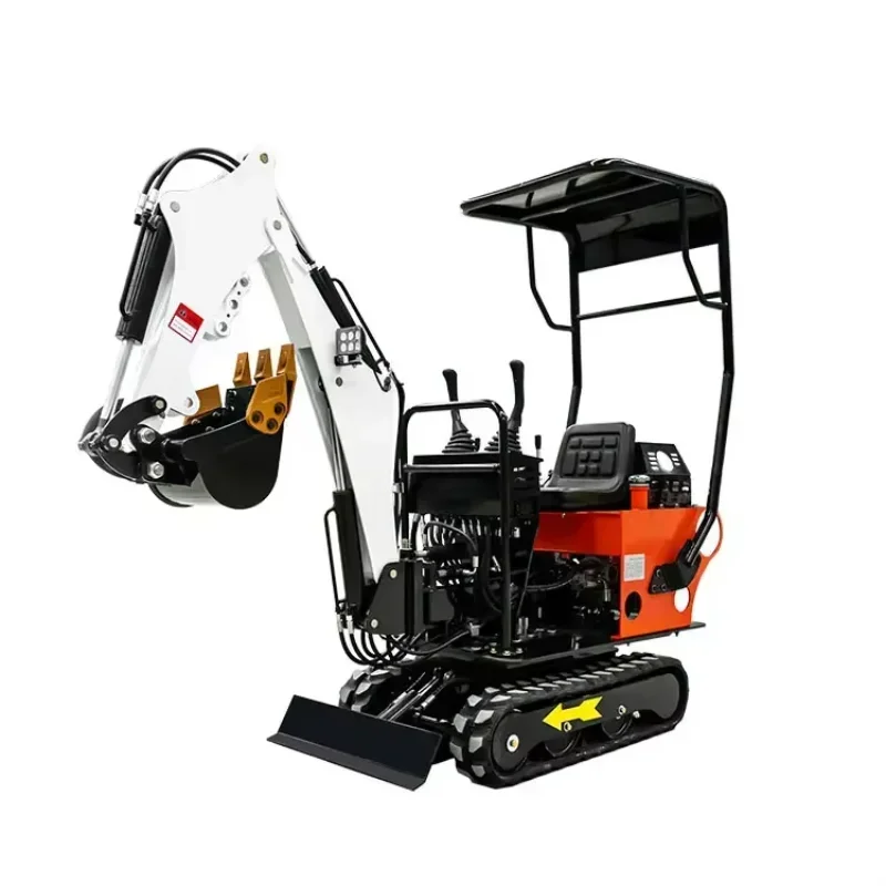 3.5 Ton Mini Wheel Hydraulic Excavator  New  Crawler Tractor 12HP Energy Saving Multifunctional Free Attachments