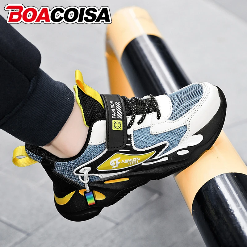 

Mesh Kids Sneakers Walking Breathable Casual Sports Running Shoes For Boys Girls Children Lightweight Outdoor School Tennis