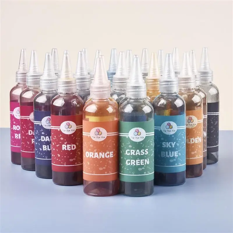 2g/Bottle Dye Fabric Dyes Textile Dyeing DIY Garment Tie Dyeing Cotton Nylon Multifunctional Old Clothes Refurbishment Pigment