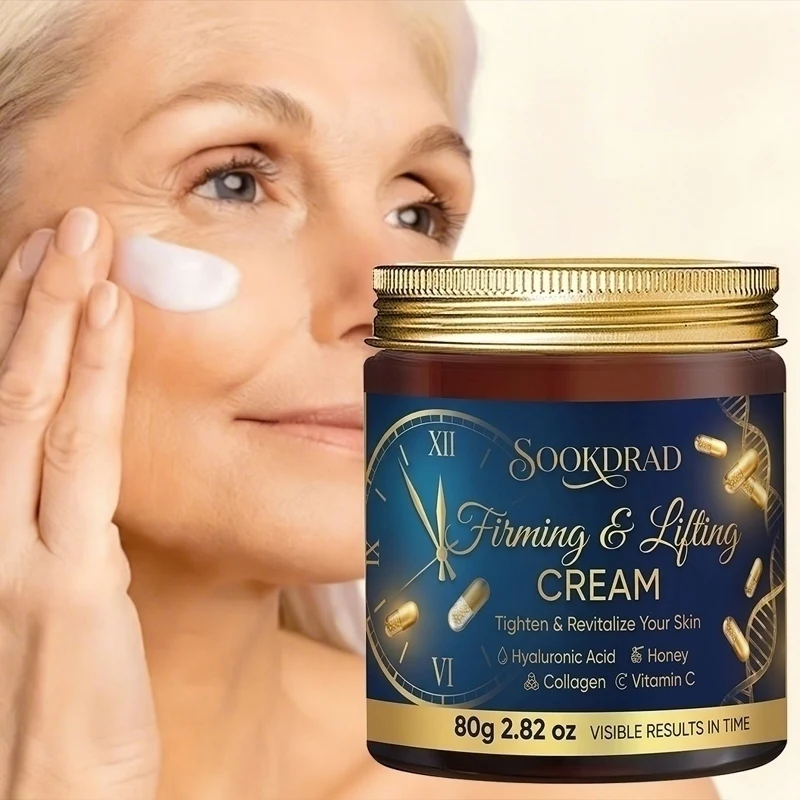 Firming Lifting Cream, Collagen, Hydrate, Face Neck, All Skin, Daily Commute, 80g/2.82oz