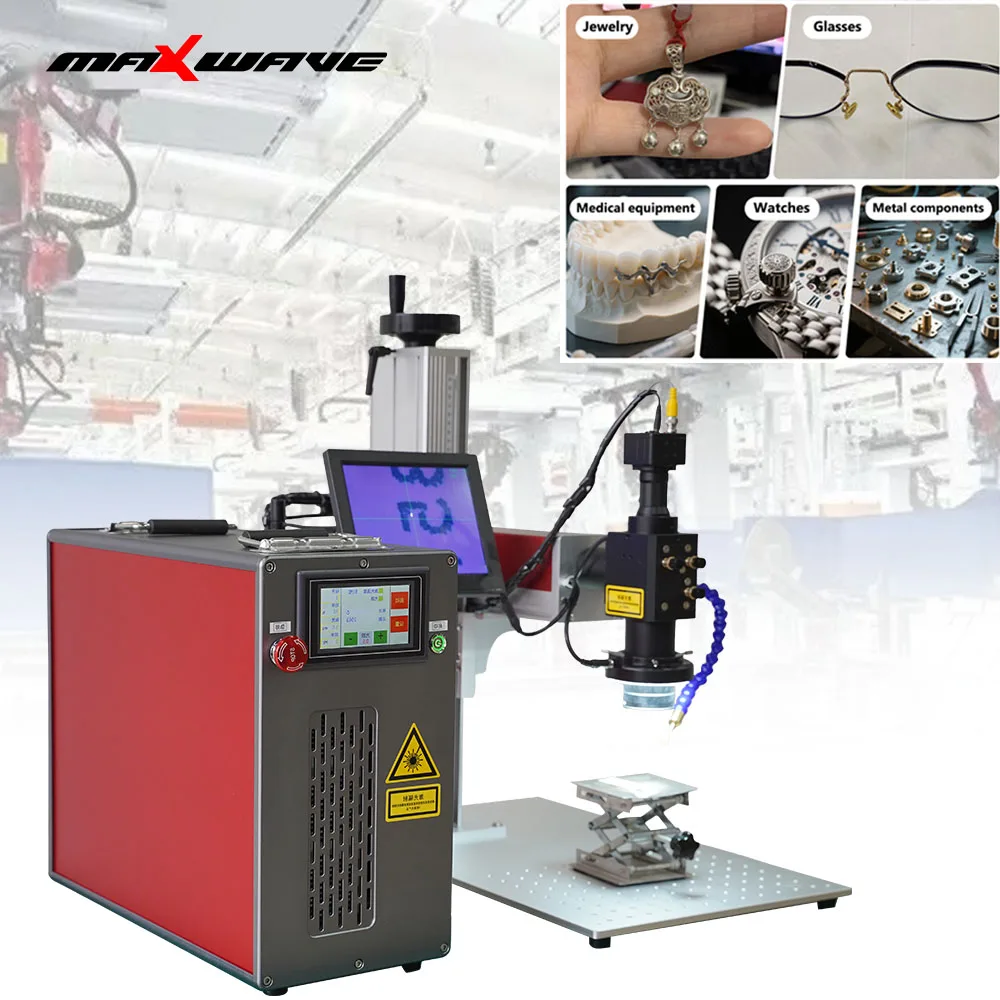 Maxwave Repairs Electric Permanent Jewelry Spot Welding Machine 120W Yag Jewelry Welding Laser Maxwave Perfect For jewelry Store