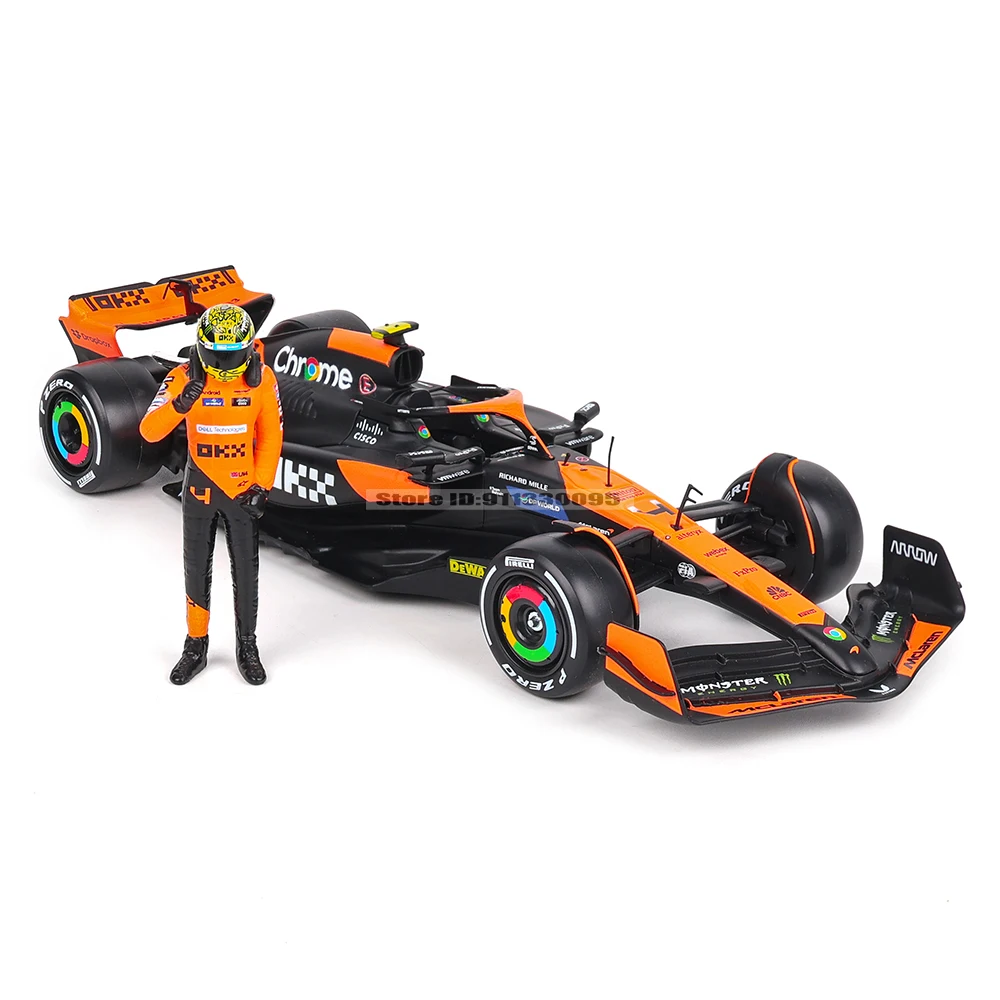 ブラーゴ 1/24 2024年 マクラーレンF1チーム+勝利人形 4 # ランド