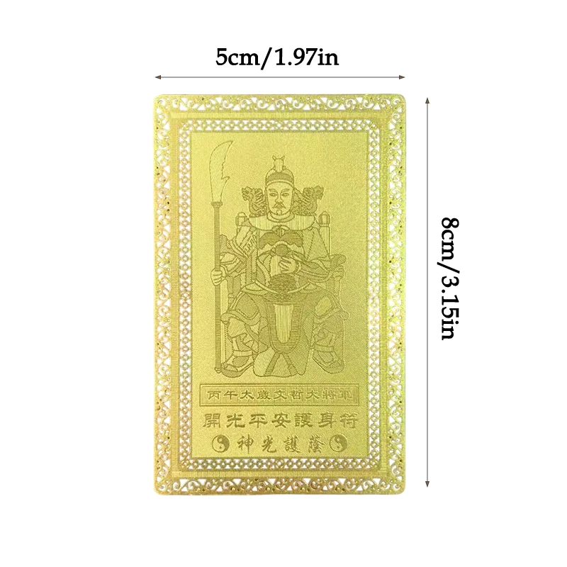 2026 تاي سوي تميمة بطاقة فنغ شوي الصلاة الذهب بطاقة طرد الأرواح الشريرة حماية بوذا هدية تميمة آمنة جلب في الثروة والكنز