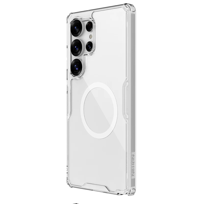 NILLKIN Magnetic Case for Samsung Galaxy S25, S25 Plus, S25 Ultra, Magnetic Fast Charging, Impact Resistant Airbags, Non-Slip