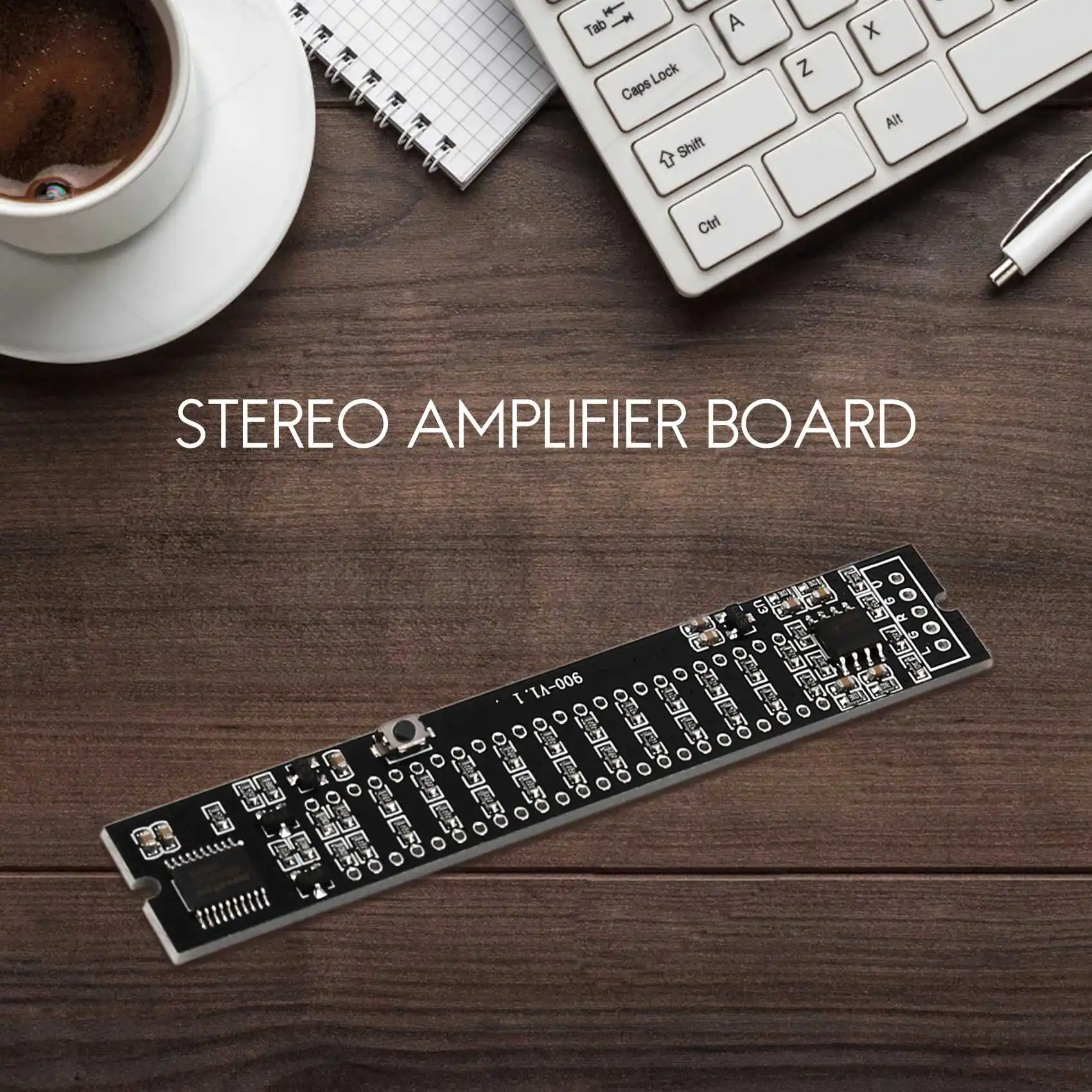 AAAEL-Mini Dual 12 Level Indicator VU Meter Stereo Amplifier Board Adjustable Light Speed Board