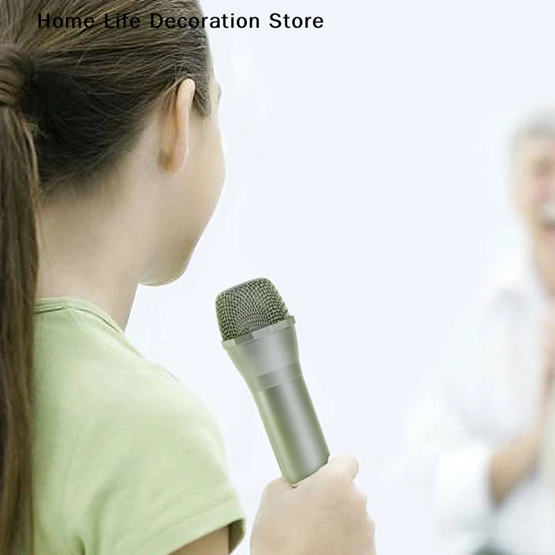 1PC Simulation Props Retro Microphone Vintage Classic Style Artificial Microphone Prop Kids Microphone Toy For Home Decoration