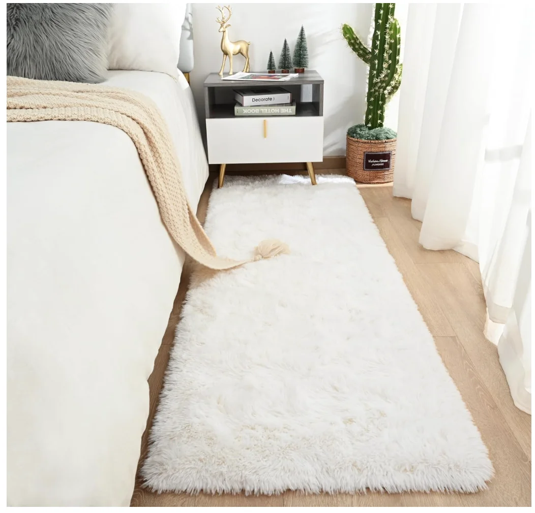 

Soft Fluffy Area Rugs for Bedroom Kids Room Plush Shaggy Nursery Rug Furry Throw Carpets for Boys Girls, College Dorm Fuzzy Rugs