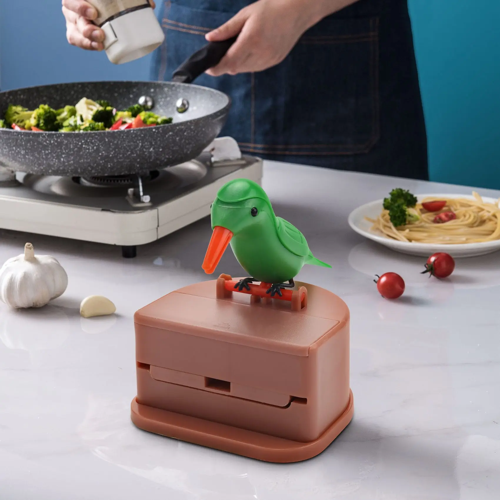 

Toothpick Dispenser Bird Automatic Bird Toothpick Box Toothpick Holder CNIM Hot
