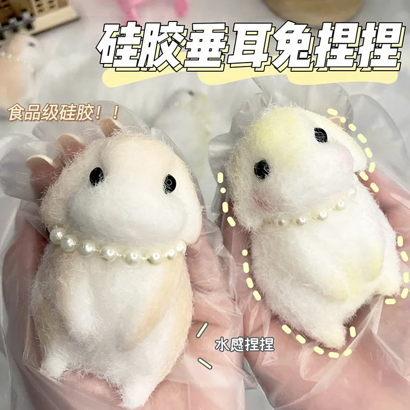 2-5Pcs Handmade Squishy Plush Simulation Yellow Chicken Squeezing Pinching Toys Squirrel Decompression Stress Toy For Kids Gifts