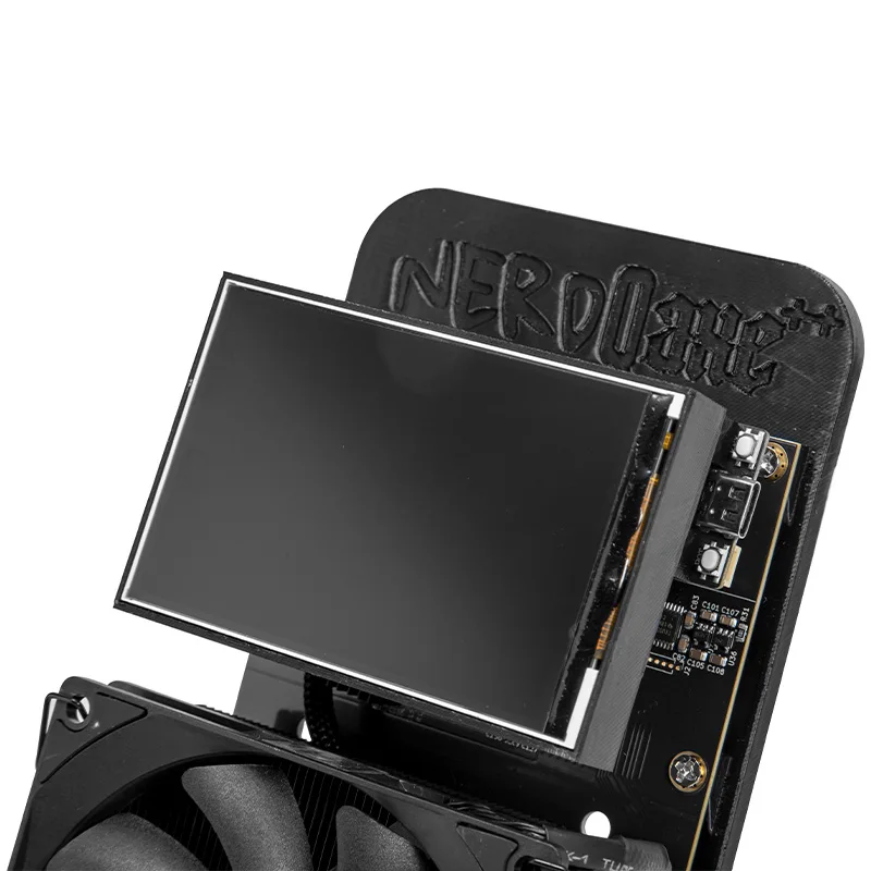 Bitaxe Gamma 601 NerdQaxe++Bitcoin عامل منجم تبريد الهواء وتبريد المياه اختياريًا