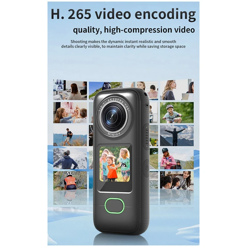 4K HD WIFI Wireless Sports Camera Motorcycle Driving Recorder Outdoor Helmet Cycling Photography Video Recorder, Durable