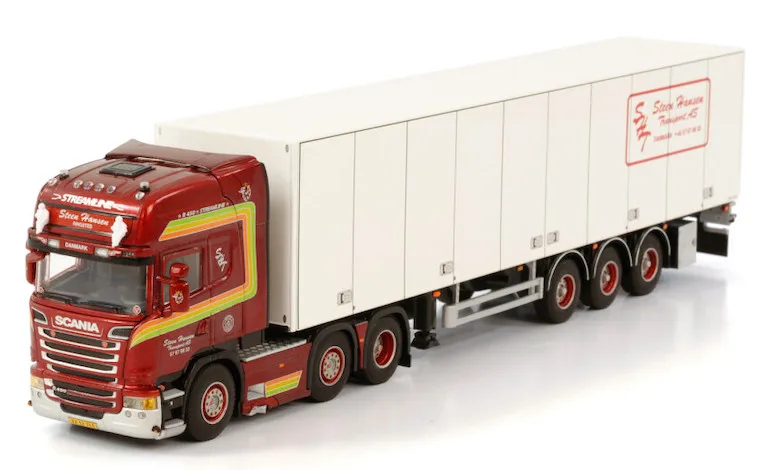 Alloy Model WSI 1:50 Scale SCA-NIA 6X2 Axle Transport Delivery Container Truck Vehicle Diecast Toy Model ,STEEN HANSEN,01-3547