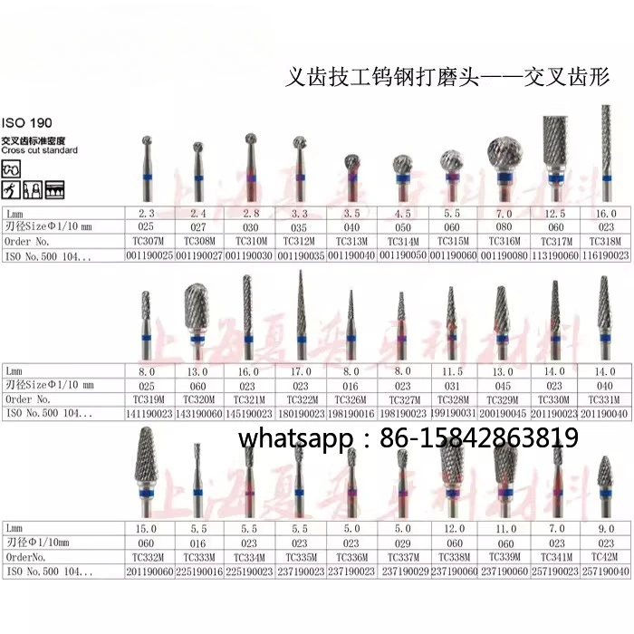 

Стоматологическая шлифовальная головка из вольфрамовой стали, для обработки и формовки гипсовых основ, прямая, для низкоскоростных машин