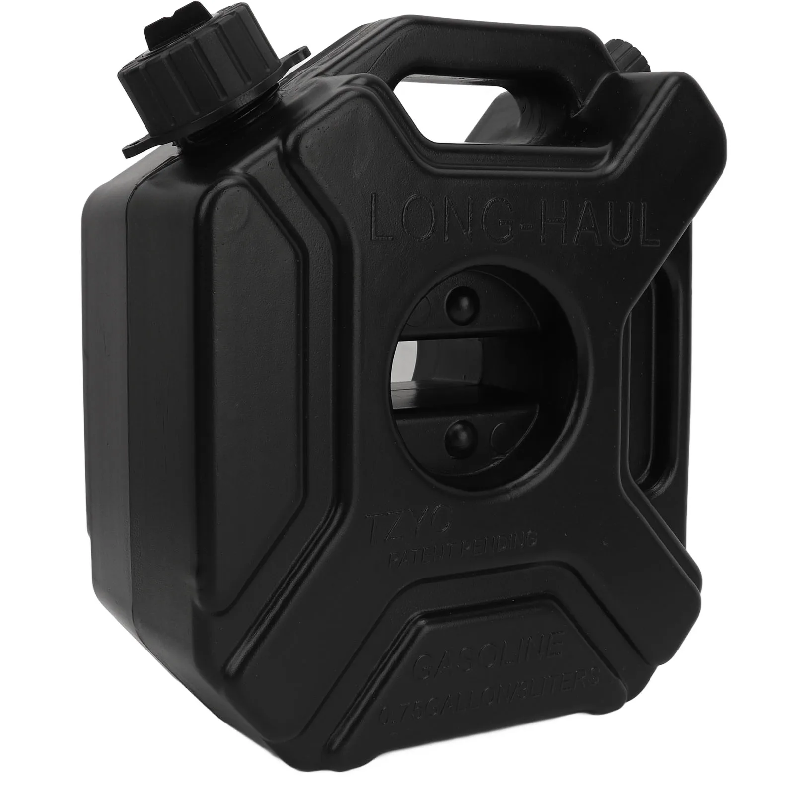 

3L (0.75 Gallon) Black Gas Can (Fuel Oil Petrol Storage Can) with Bracket Emergency Backup Tank for Car/Motorcycle/UTV/ATV/Dirt