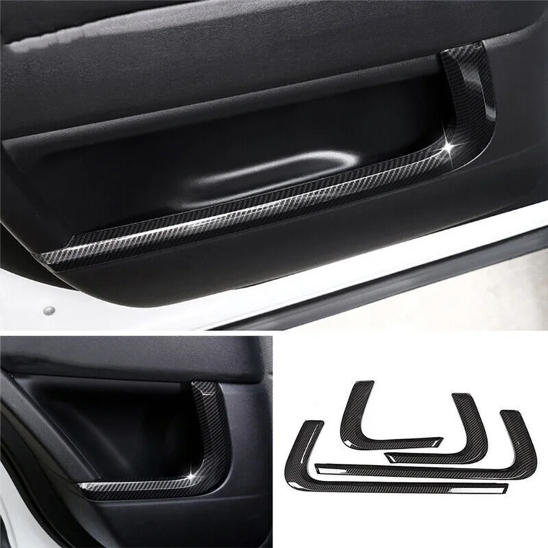 

For Range Rover Sport 2014-2022 Carbon Fiber Pattern Inner Door Strip Cover Trim Replacement Parts Accessories