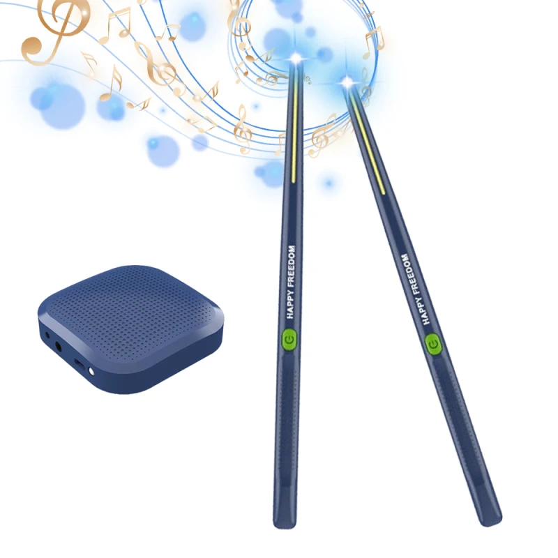 Portable Electronic Drumsticks Air Drum Stick 16D Speaker DSP Level Sound Card Low Delay for Beginner Adult Professional Drummer 