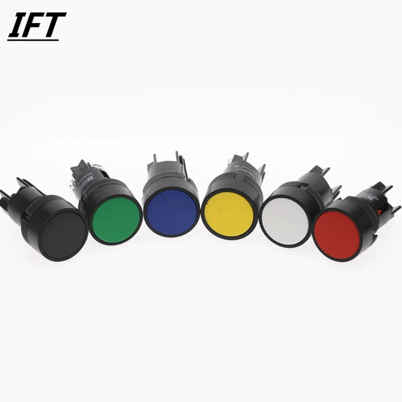 1Pcs 22mm Momentary Push button switch red green blue yellow black white NO/NC XB2-EA142 XB2-EA131