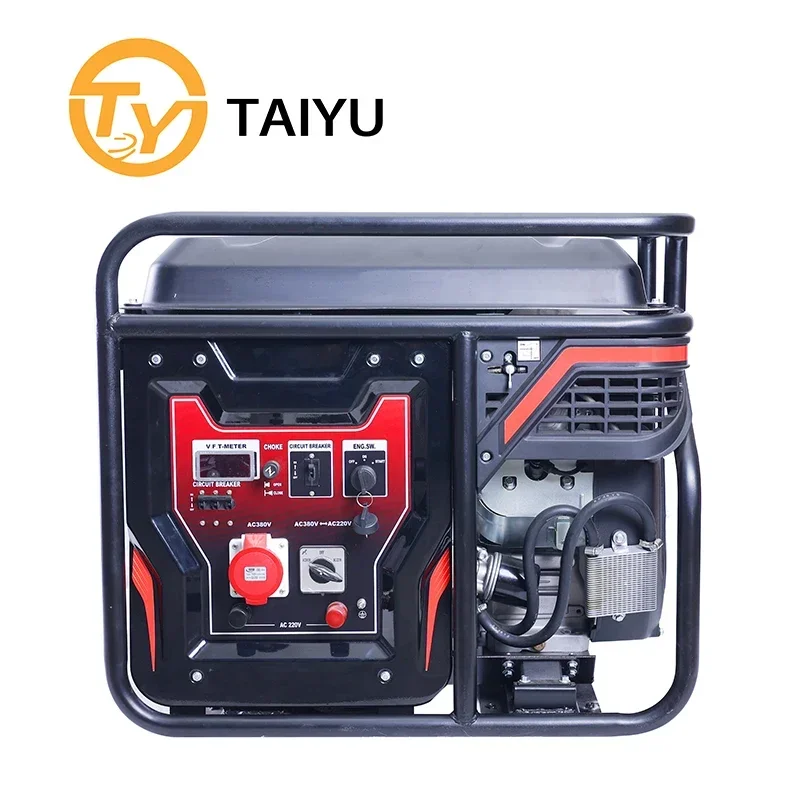 YUNYI Power Outage 5.5kw Single-Phase gas generator caburator Generador 5000 Watts Portable 5 kW Petrol Gasoline Generator