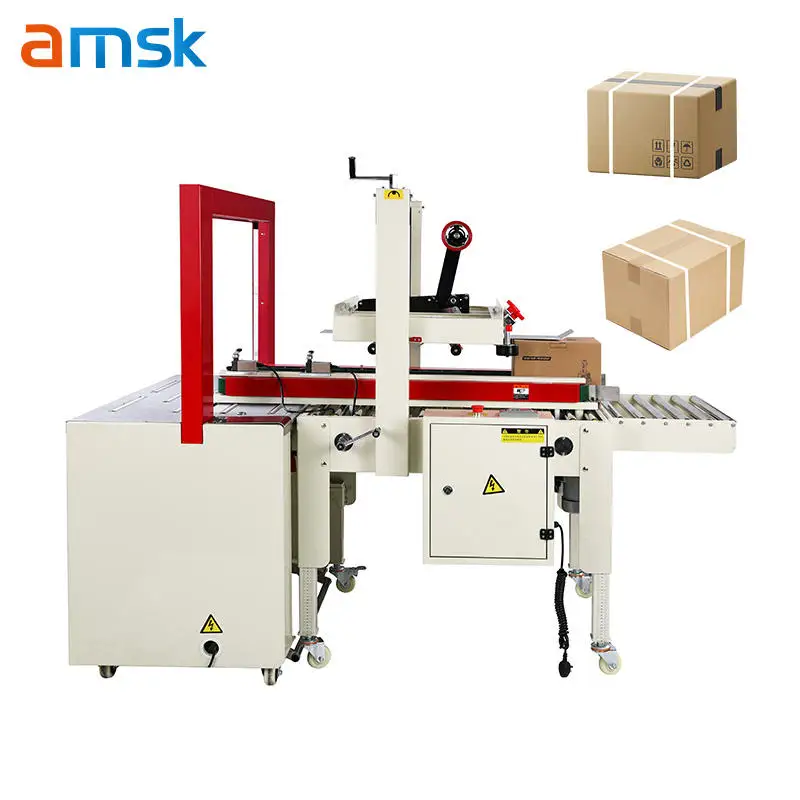 Factory Direct Products Automatic Carton Sealing Machine Wood/Plastic Packaging Material for Chemical Commodity Case