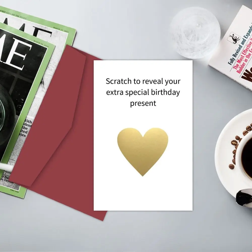 Kitty Paw Design Happy Birthday Card Includes Envelope Creative Cat Greeting Card Unique Cartoon Patterned