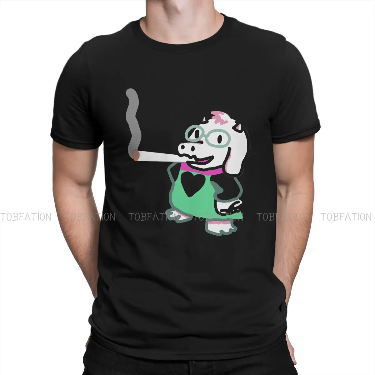 Deltarune Ralsei Blunt Design Tshirt Homme maglietta da uomo Streetwear Blusas Cotton per uomo