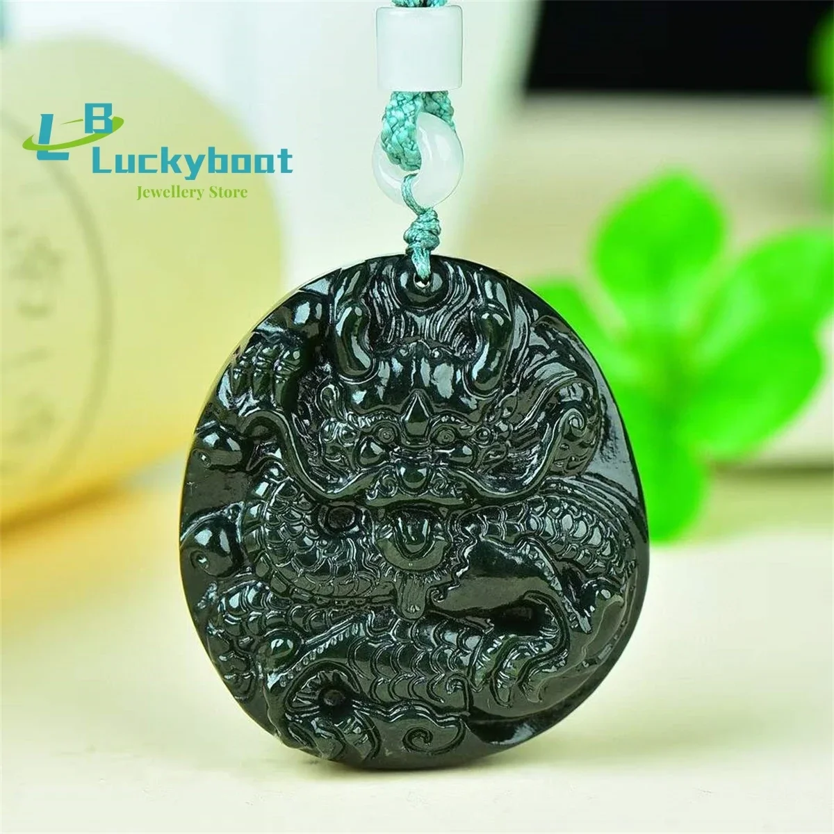 

Natural Hetian Qingyu Jixianglong Brand Pendant Simple and Personalized Exquisite Fashion Versatile for Men and Women