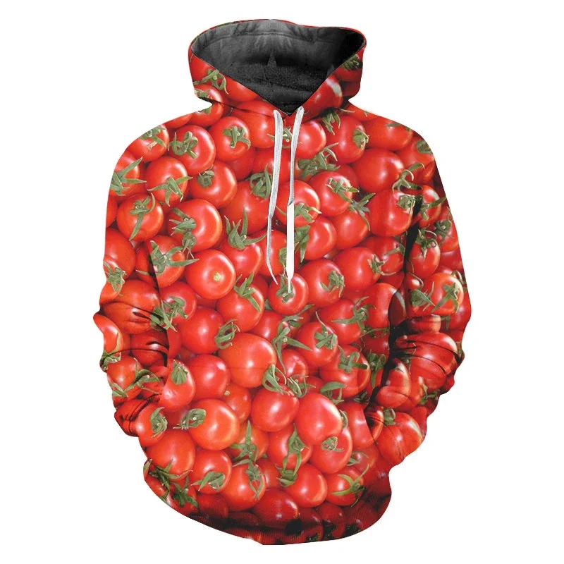 Fashion 3d Print Fruits Delicious Food Hoodies For Men Women Casual Oversized Pullover Hoodie Harajuku Long Sleeve Clothes