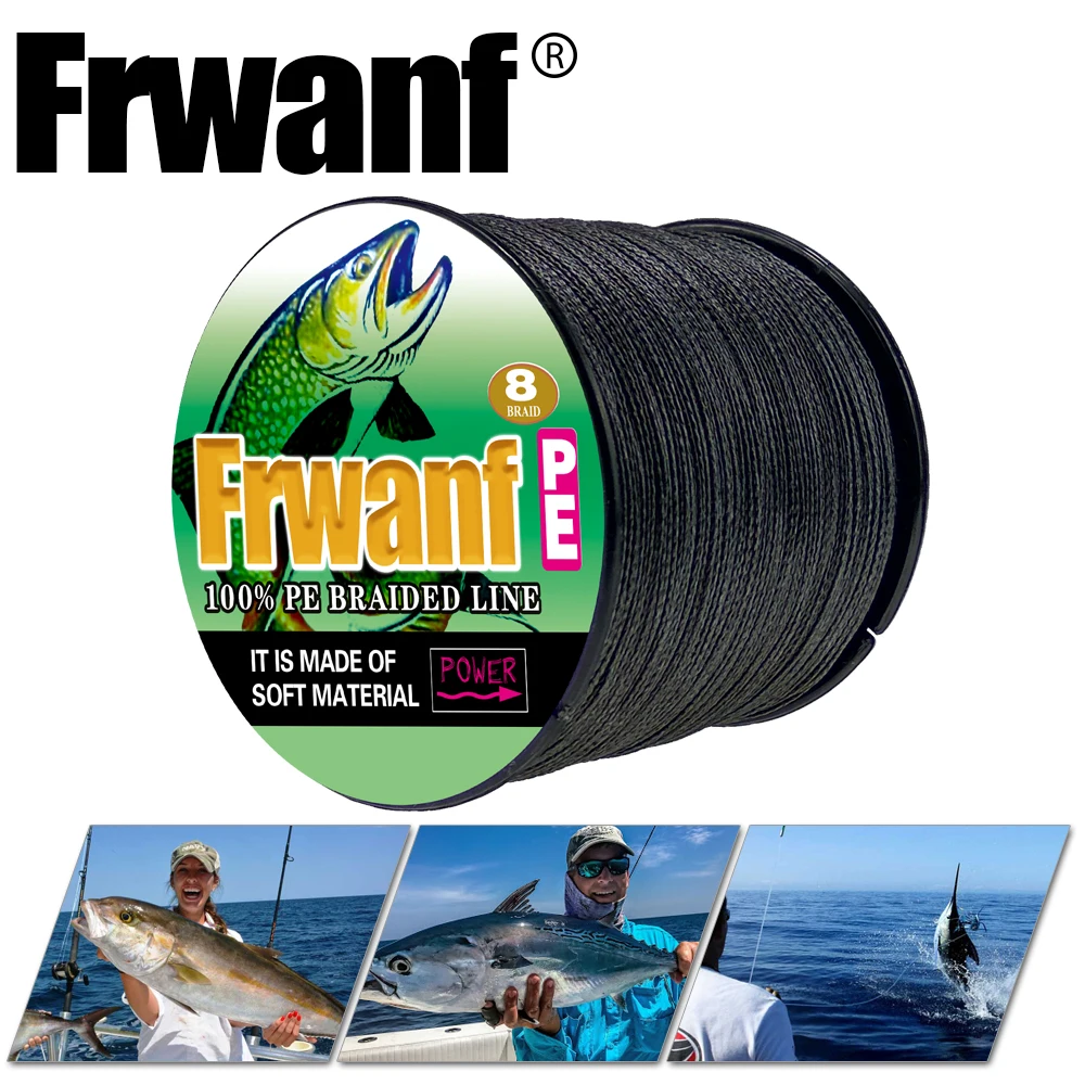 

Frwanf PE 8 Strand Braid Multifilament Line 300m/330yrds Braided Fishing Line for Carp Fishing Saltwater 6-300LB 0.10MM-1MM