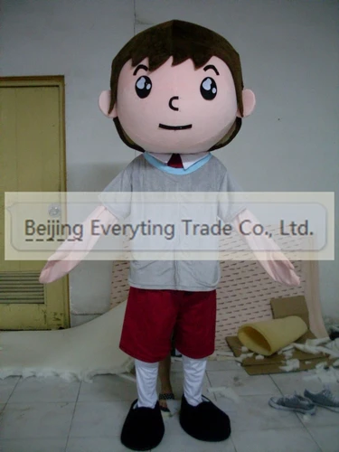 

New Adult Hot Sale Foam Cute Boy Fancy Cartoon Mascot Costume Plush Christmas Fancy Dress Halloween Mascot Costume