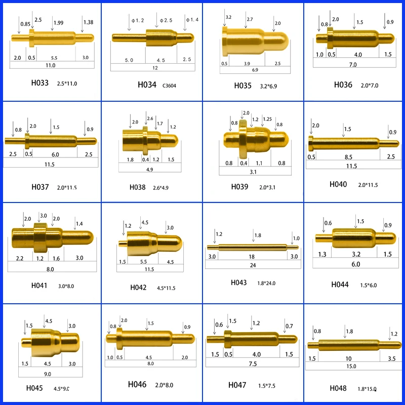 1PCS High Current Spring Loaded Pogo Pin Male Female Connector Power Heavy Current Battery Connector POGOPIN Header Charge 37-56