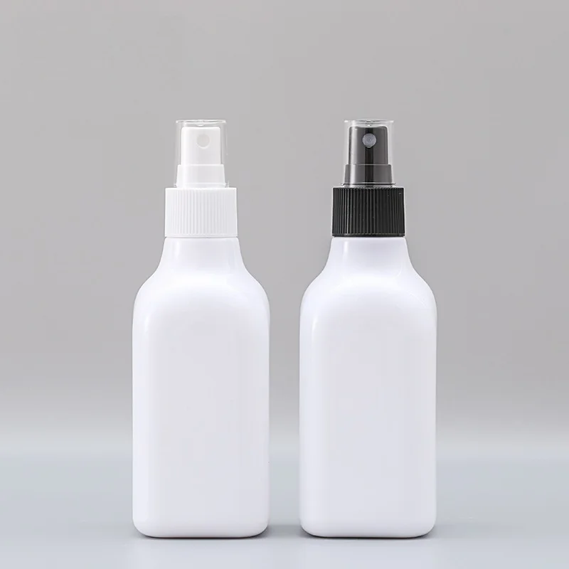 Mist Spray Bottle White Square Disinfect Spray Water Bottle 200ML 10pcs Toner Liquid Container Plastic Perfume Spray Bottles