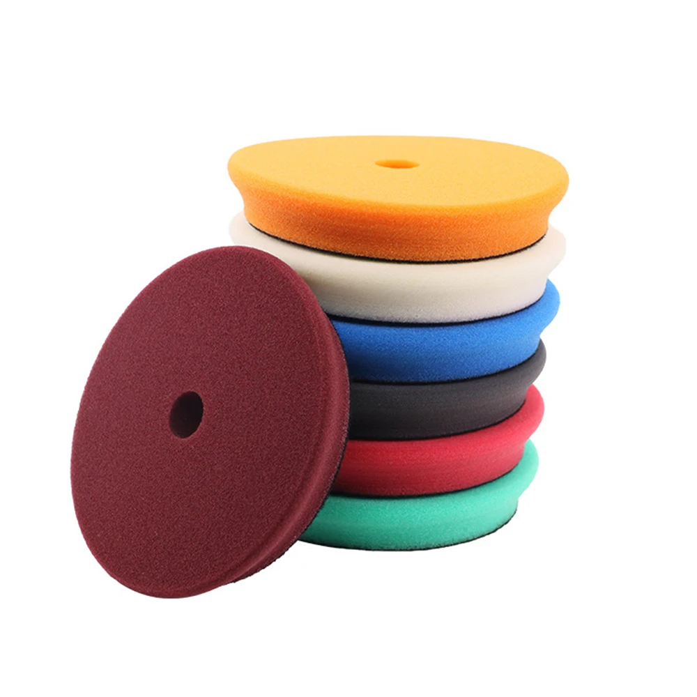 Car Polishing Pads 5Inch (125mm)Thickened Buffing Sponge Pad Auto Detailing Sponge For DA Polishing Waxing Tools Accessories