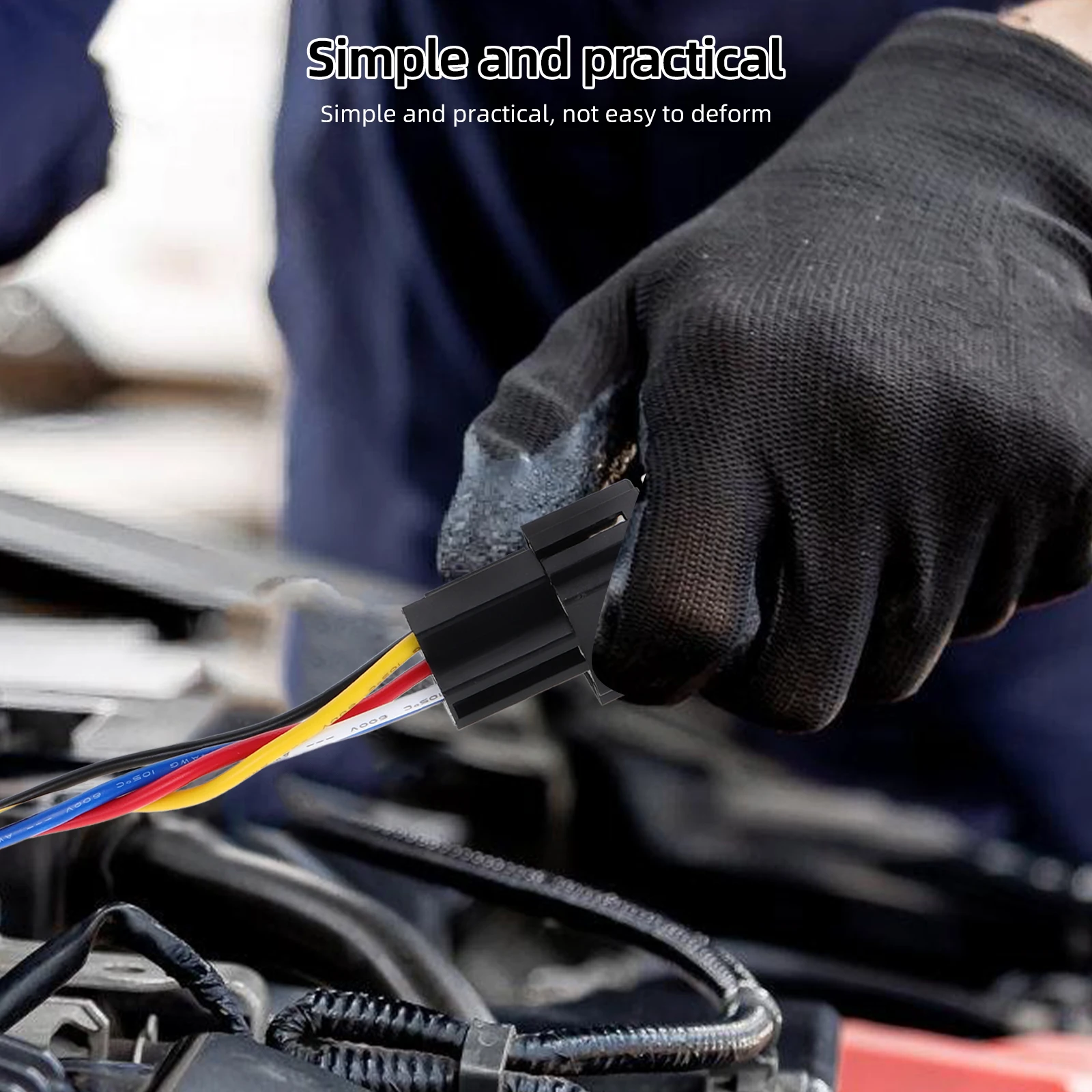 

Fused Automotive Relay 30A With Socket Universal Ignition Switch Waterproof Harness Built-In Fuse Car Electrical Control Panel