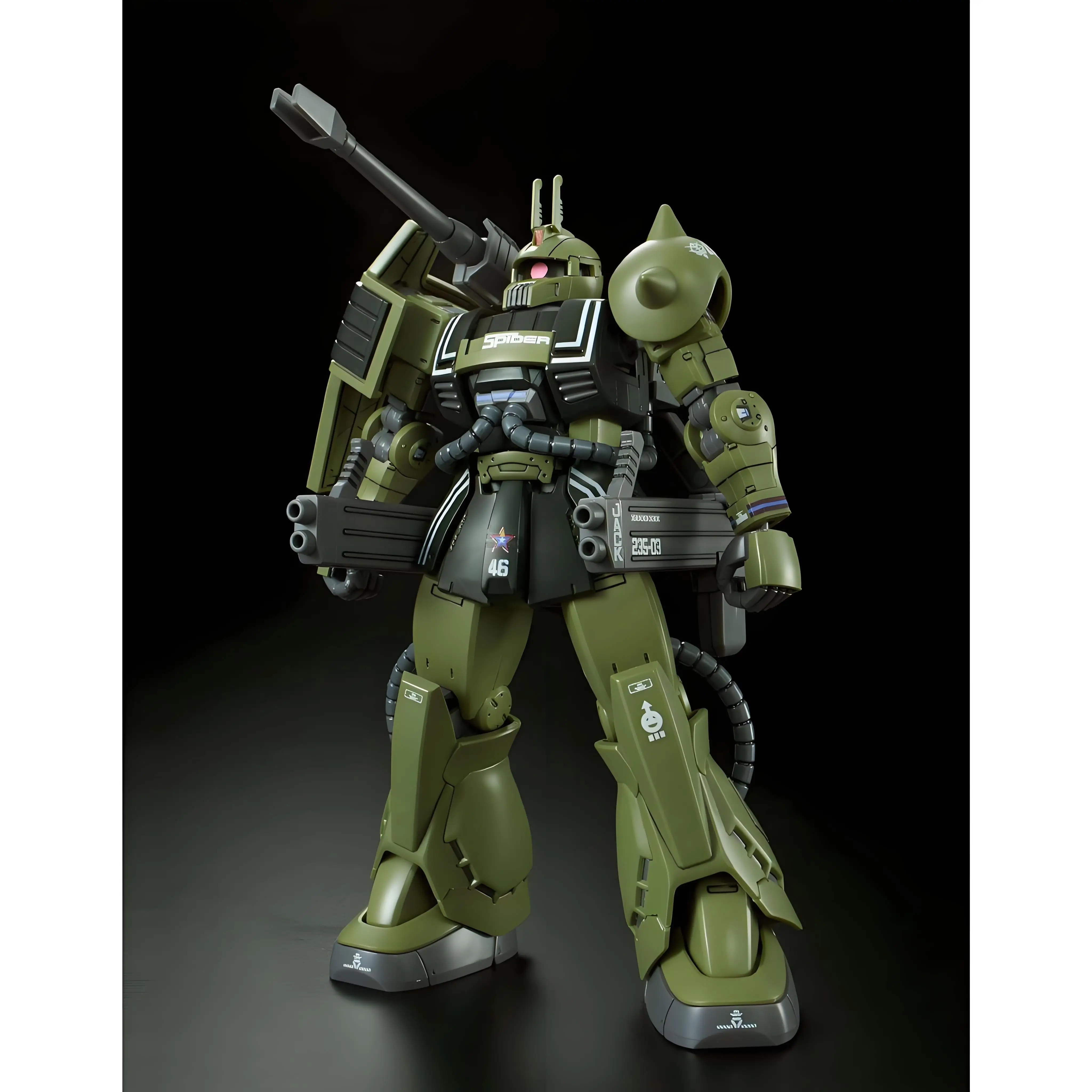 Bandai Original MODELL KIT GUNDAM HGGTO MS - 06K ZAKU CANNON 1/144 Anime Action Figure Montage Modell Spielzeug Modell Geschenke für Jungen
