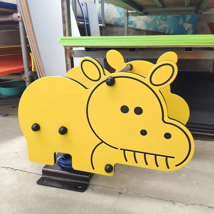 Outdoor Playground Equipment, Rocking Horse, LLDPE Steel, Kids Playset for School Park Community, Durable Safe Fun
