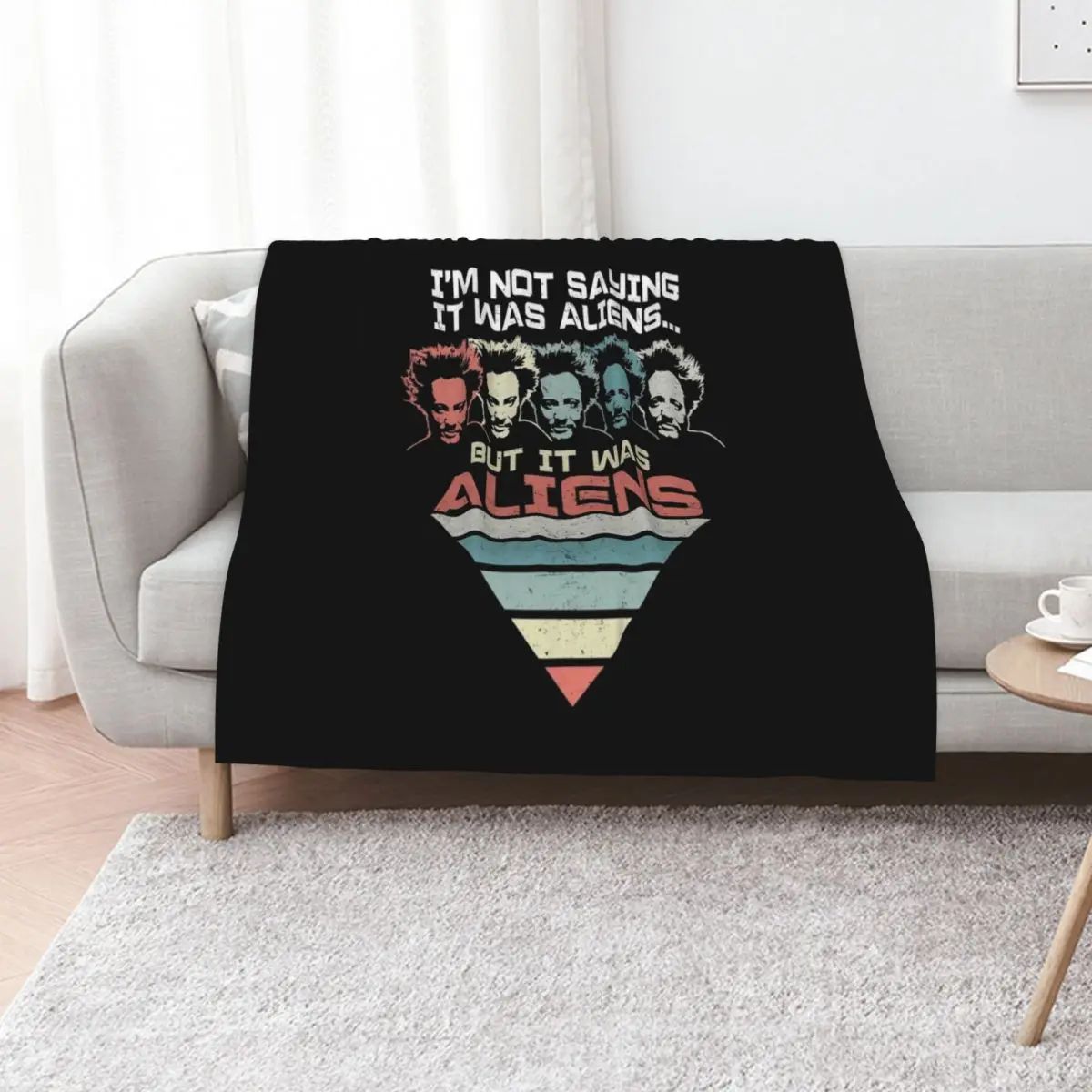 

But It Was Aliens Giorgio Tsoukalos Ancient Aliens Throw Blanket Bed covers Furrys blankets and throws Soft Beds Blankets