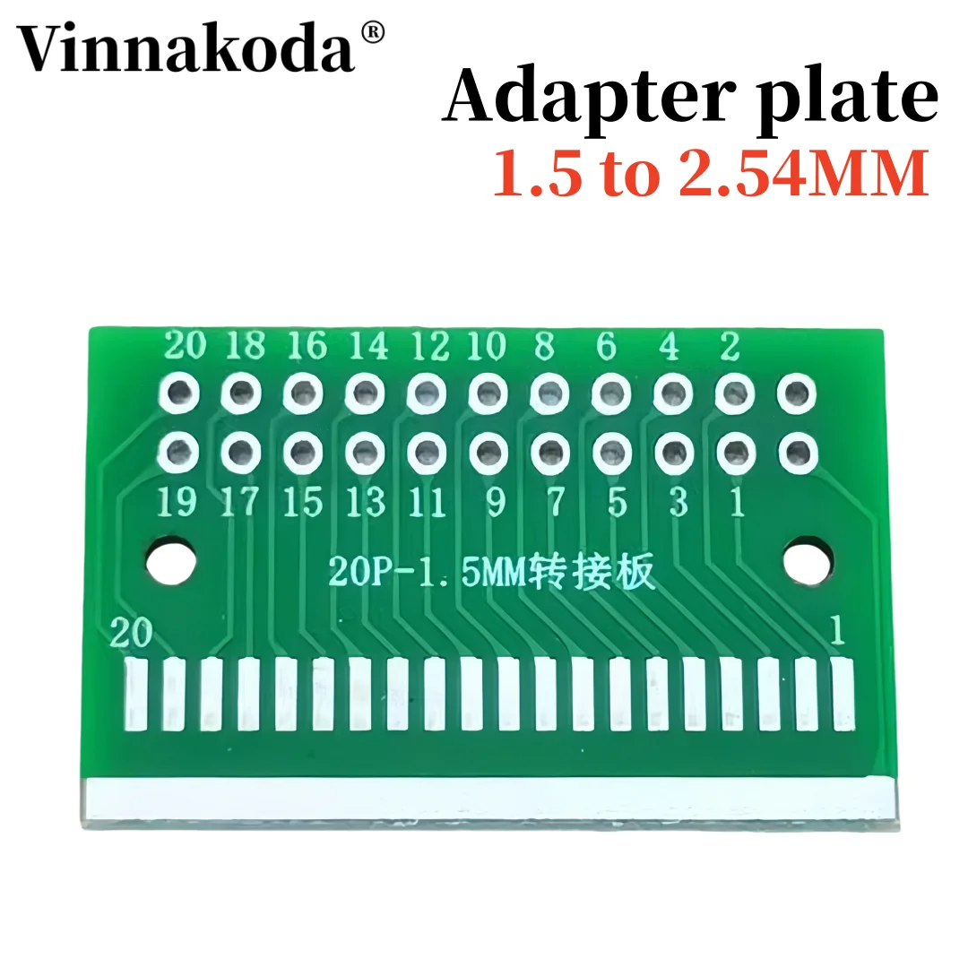 

1PCS Horizontal mount vertical 1.5-pitch 2P/3/4/5/6/8/9/10-20P patch socket adapter test board