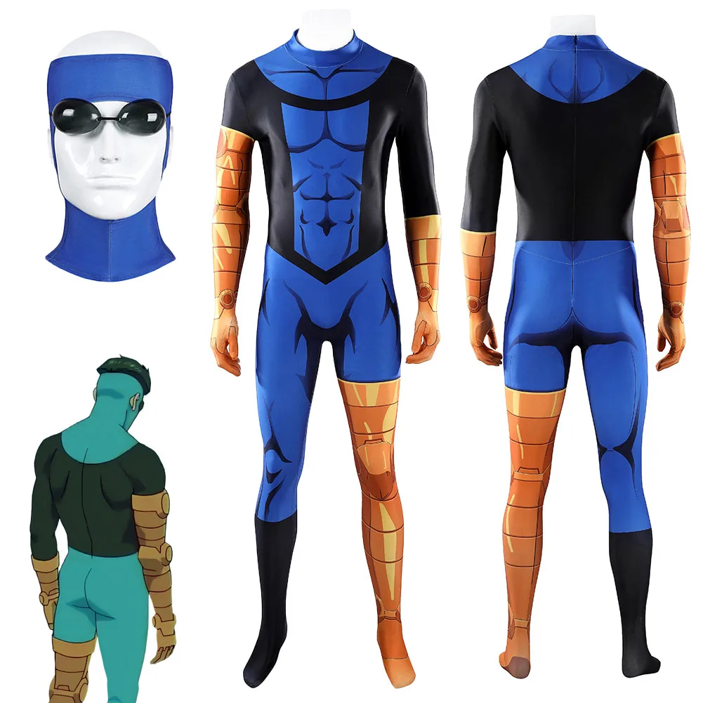 

2026 Cartoon Invincible Mark Grayson Cosplay Fantasy Jumpsuit Men Costume Disguise Halloween Adult Male Fantasia Party Outfits