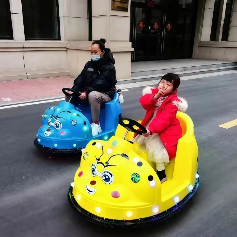 Playground Ladybug Electric Bumper Car Commercial Amusement Park Facility Indoor Children's Bumper Car With Music and LED Light